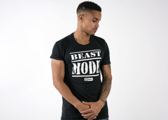 beast mode on mens t-shirt black