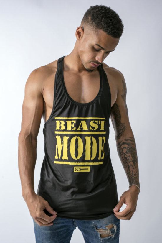 Beast Mode On Black Vest