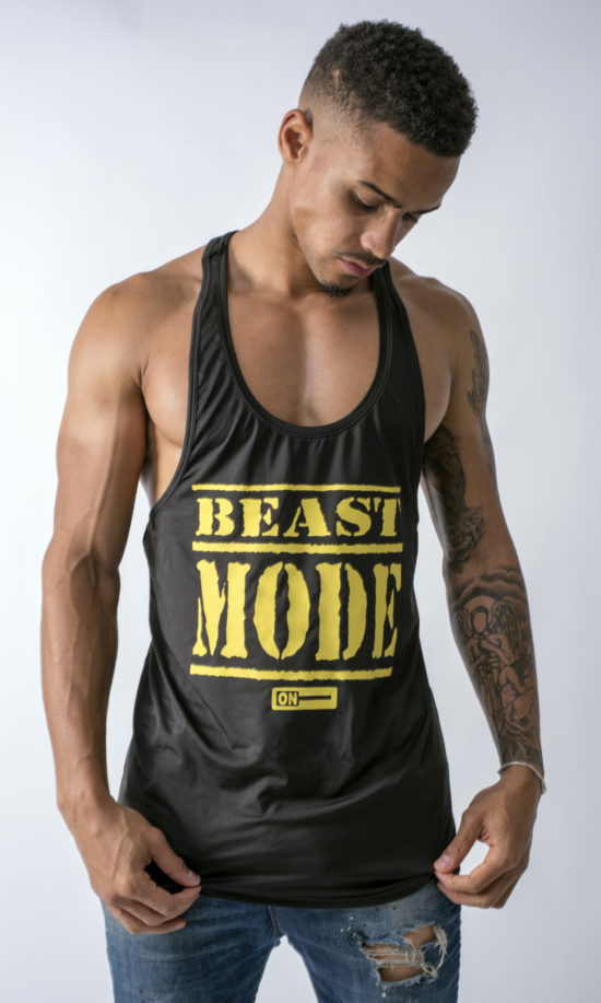 Beast Mode On Black Vest